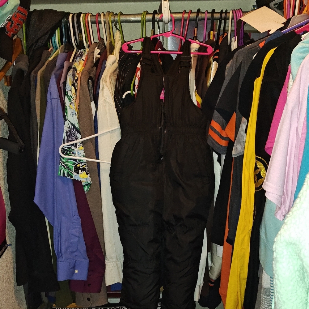 Little Girls Black Snowsuit
